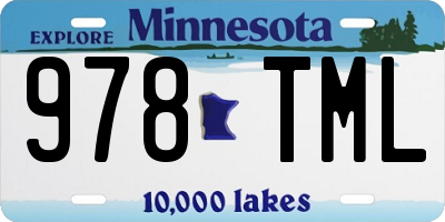 MN license plate 978TML