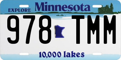 MN license plate 978TMM