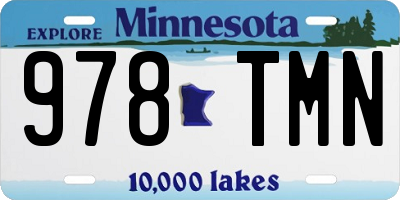 MN license plate 978TMN