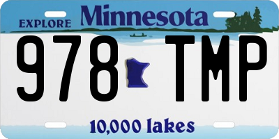 MN license plate 978TMP