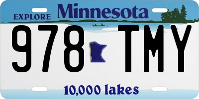 MN license plate 978TMY
