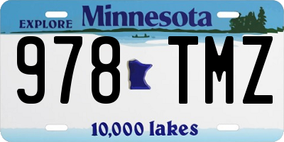 MN license plate 978TMZ