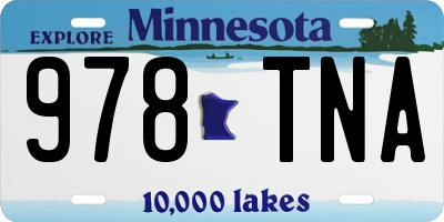 MN license plate 978TNA