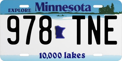 MN license plate 978TNE