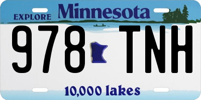 MN license plate 978TNH