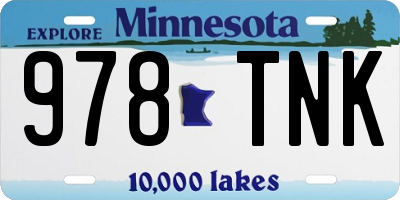 MN license plate 978TNK