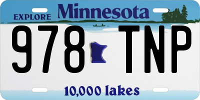 MN license plate 978TNP