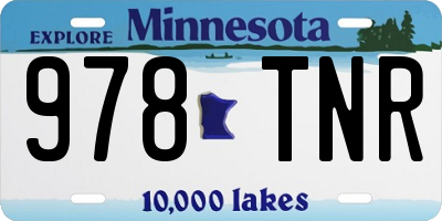 MN license plate 978TNR