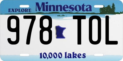 MN license plate 978TOL