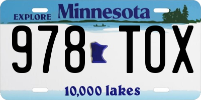 MN license plate 978TOX