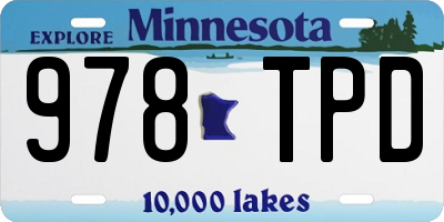 MN license plate 978TPD