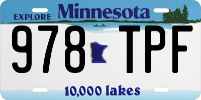 MN license plate 978TPF