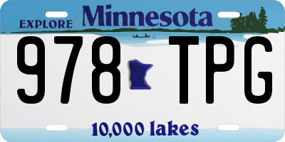 MN license plate 978TPG