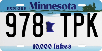 MN license plate 978TPK