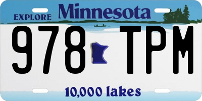 MN license plate 978TPM
