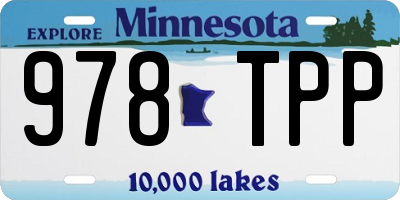 MN license plate 978TPP