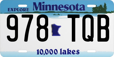 MN license plate 978TQB