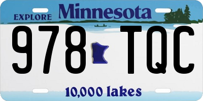 MN license plate 978TQC