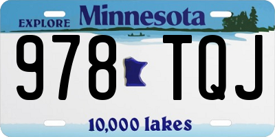 MN license plate 978TQJ