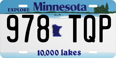 MN license plate 978TQP