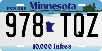 MN license plate 978TQZ