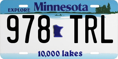 MN license plate 978TRL