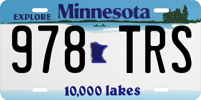 MN license plate 978TRS