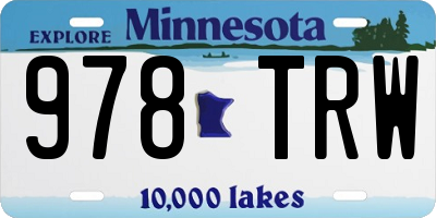 MN license plate 978TRW