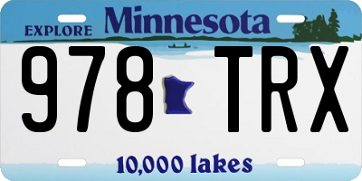 MN license plate 978TRX