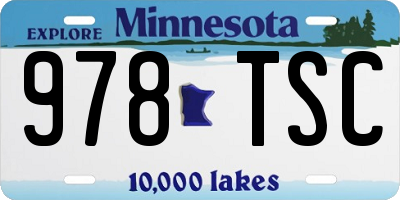 MN license plate 978TSC