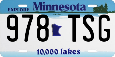 MN license plate 978TSG