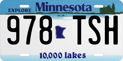 MN license plate 978TSH