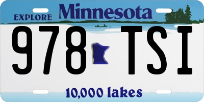 MN license plate 978TSI