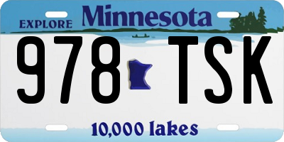 MN license plate 978TSK