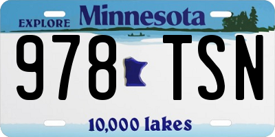 MN license plate 978TSN