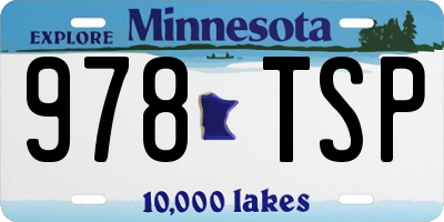 MN license plate 978TSP
