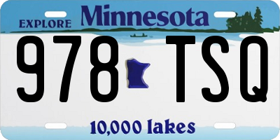 MN license plate 978TSQ