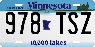 MN license plate 978TSZ