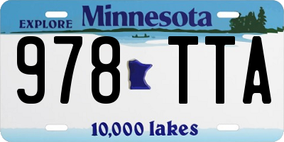 MN license plate 978TTA