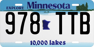 MN license plate 978TTB