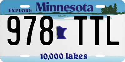 MN license plate 978TTL