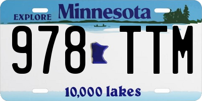 MN license plate 978TTM