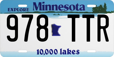MN license plate 978TTR