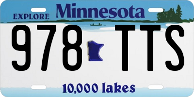 MN license plate 978TTS