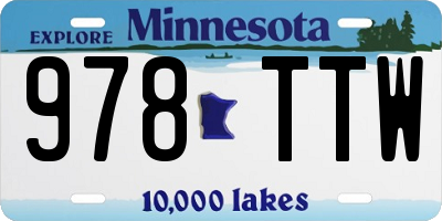MN license plate 978TTW