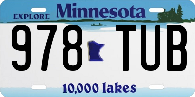 MN license plate 978TUB