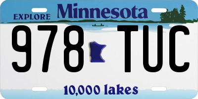 MN license plate 978TUC