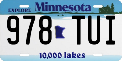 MN license plate 978TUI
