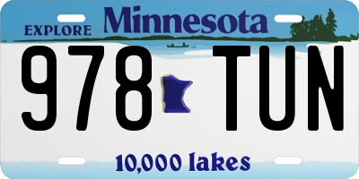 MN license plate 978TUN