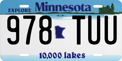 MN license plate 978TUU